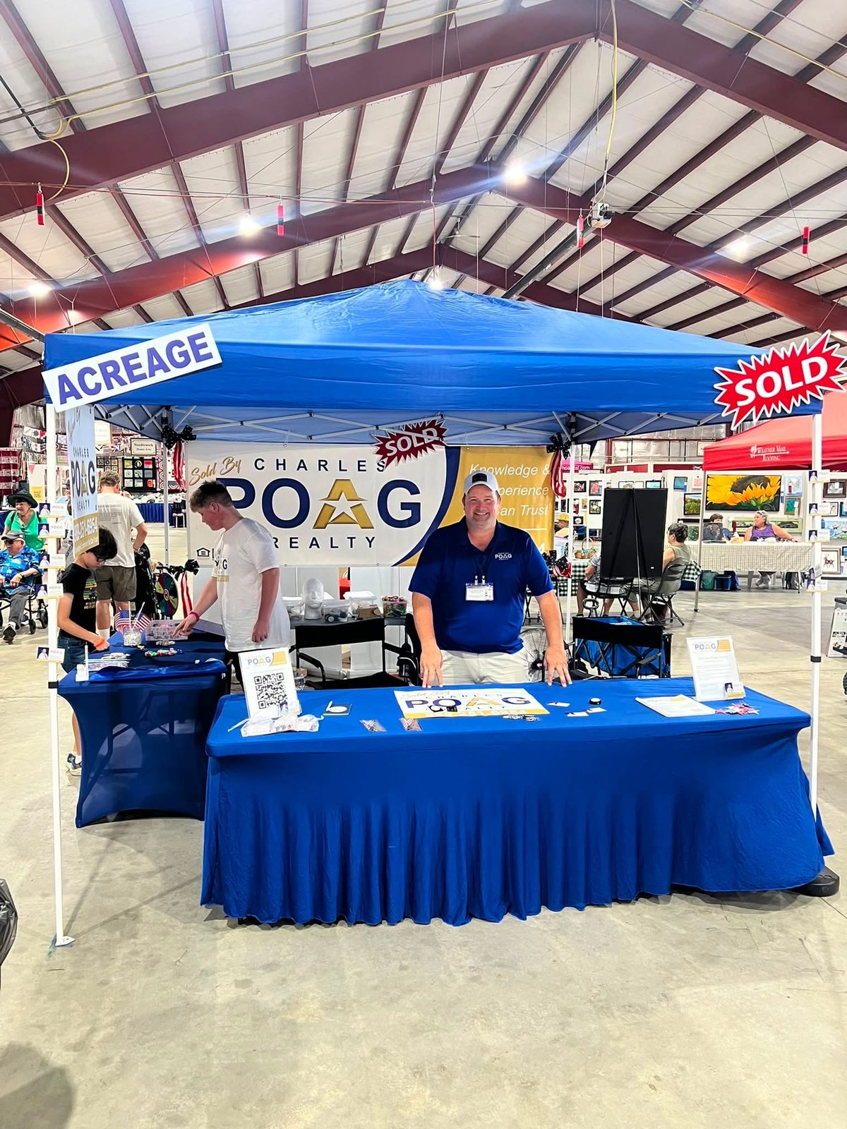 Charles Poag at a local community event