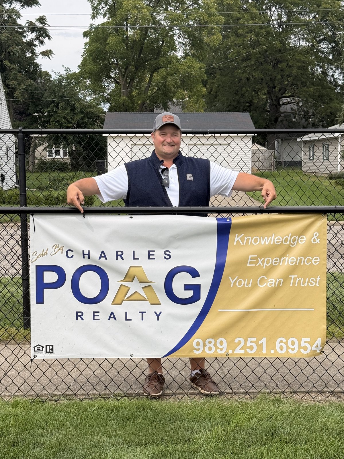 Charles Poag at a local community event